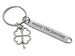 Clover Charm Keychain with Enjoy the Journey Charm, Good Luck Charm Keychain