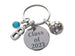 Custom Graduation Class of 2023 or 2024 Disc Keychain with Soccer Ball Charm, Personalized Graduate Keychain, Gift for Graduate