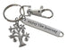 Accountant Student Charm Keychain with Money Tree Charm, Enjoy the Journey Charm & Swivel Clasp; Accountant, Bookkeeper or Entrepreneur Keychain