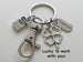 Clover Charm Keychain with Crayons Charm, Thank You Charm, and Swivel Clasp; School or Preschool Teacher & Volunteer Appreciation Keychain