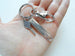 Tennis Charm Keychain with Tennis Racquet Charm, Enjoy the Journey Charm & Swivel Clasp; Tennis Player or Coach Keychain