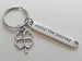 Clover Charm Keychain with Enjoy the Journey Charm, Good Luck Charm Keychain