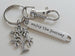 Accountant Student Charm Keychain with Money Tree Charm, Enjoy the Journey Charm & Swivel Clasp; Accountant, Bookkeeper or Entrepreneur Keychain