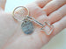 Custom Guitar Charm Keychain with Believe In Yourself Charm & Initial Charm, Graduate Keychain, Guitar Player Keychain