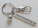 Basketball Player or Team Coach Keychain with Basketball Charm, Enjoy the Journey Charm & Swivel Clasp