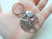 Custom Family Tree Keychain with Birthstone Charms, Gift for Mom or Grandma