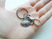 Football Charm Keychain with Swivel Clasp; Football Team Player Keychain Brand: JewelryEveryday