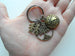 Bronze Tree & World Globe Charm Keychain with Kids Charm; School or Preschool Teacher & Volunteer Appreciation Keychain