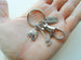 Housekeeping Appreciation Gift Keychain; Broom, Work Gloves, Thank You Charm & Swivel Clasp Keychain