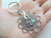 Custom Sunflower Charm Keychain with Infinity Charm, Family & Birthstone Charms, For Mom or Grandma