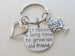 It Takes a Long Time to Grow an Old Friend Charm Keychain with Tree & Heart Charm, Keychain for Friends or Neighbors