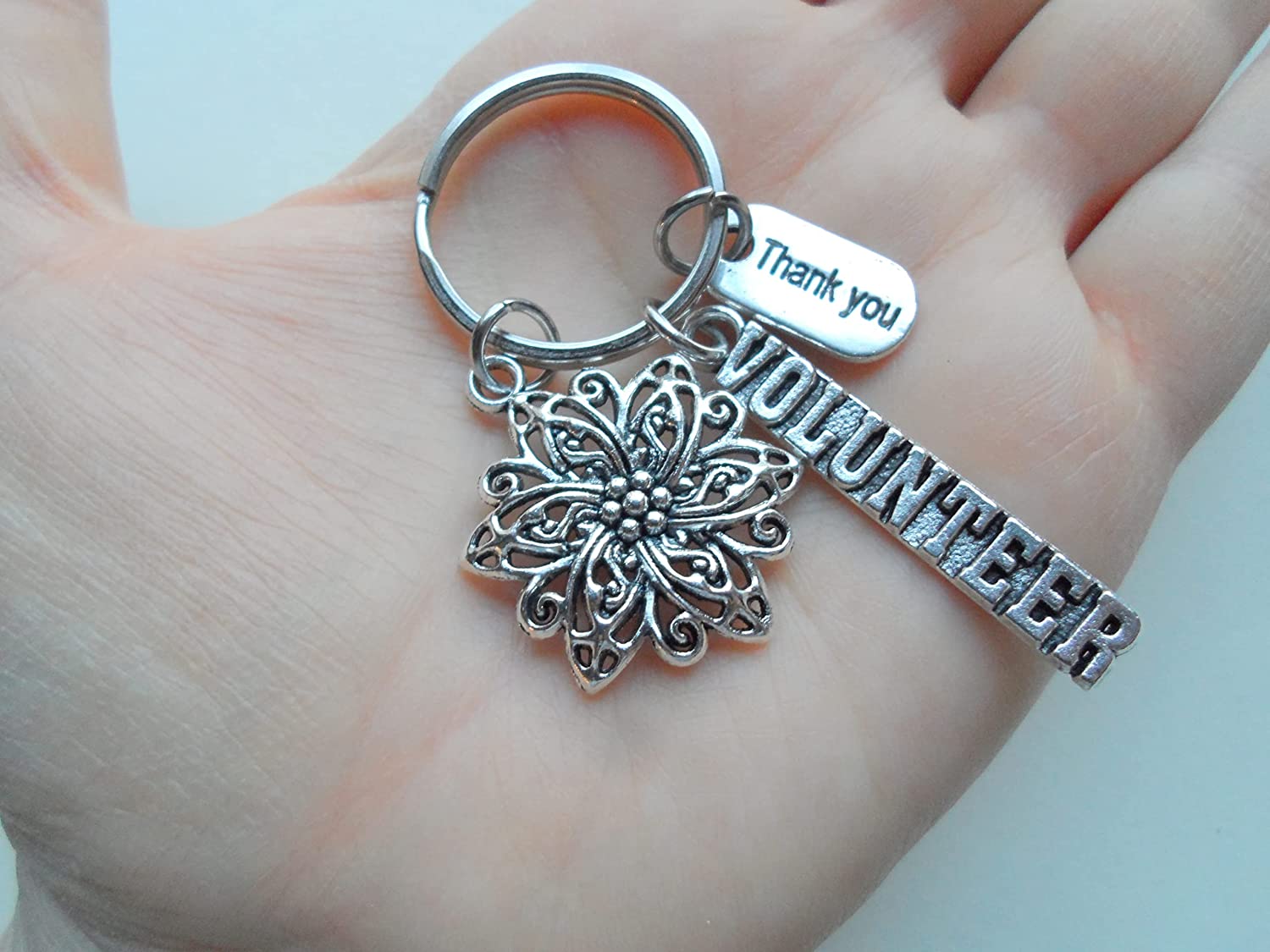 JewelryEveryday Volunteer Charm Keychain