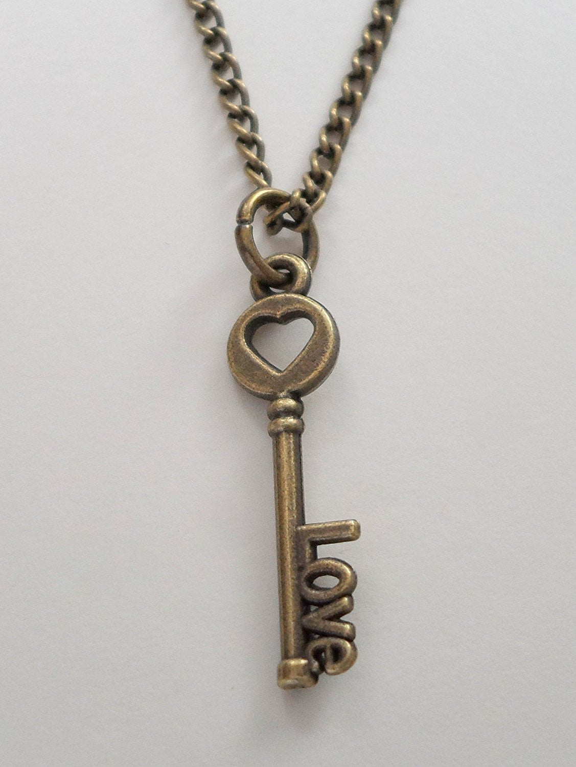 Bronze Key Necklace - You've Got The Key To My Heart – JewelryEveryday