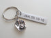 Personalized "My Best Catch" Engraved on Stainless Steel Tag Keychain and Baseball Mitt Charm Keychain; Couples Keychain, Customized